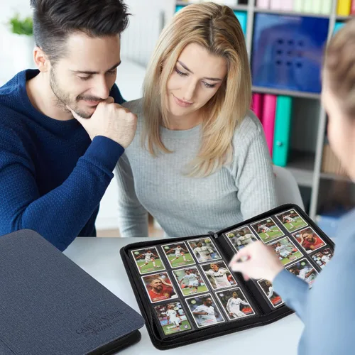 Miniatura 7 de Carpeta para Tarjetas Comerciales, Carpeta de Colección de Tarjetas con 540 Bolsillos de Carga Lateral, Carpeta de Álbum de 9 Bolsillos para TGC