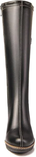 Miniatura 7 de ANN CREEK Botas de cuña de encaje a media pantorrilla 'Camux' Stitches color negro, Negro