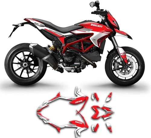 Miniatura 16 de Kit de adhesivos personalizados para Hypermotard Hyperstrada 821 2013 2014 2015 2016, DCTHYMS1318003-KO