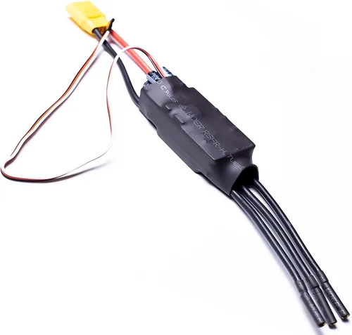 Miniatura 4 de Controlador electrónico de velocidad sin escobillas LiPo 100A ESC 2-6S con BEC XT90 y enchufe de 0.157 in para modelo de avión RC Drone