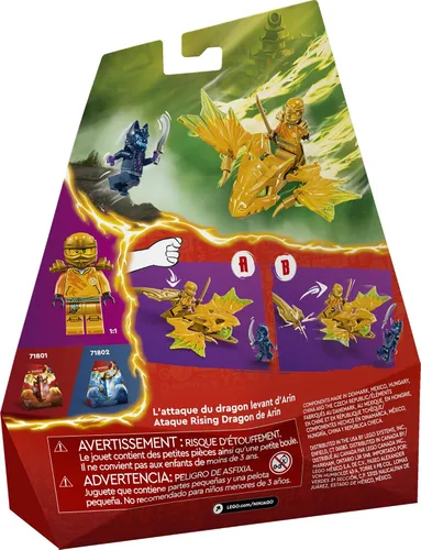 Miniatura 6 de LEGO NINJAGO - Juguete de Arin's Rising Dragon Strike, juego de figura de acción ninja con minifigura de Arin, juego de juguete de batalla ninja