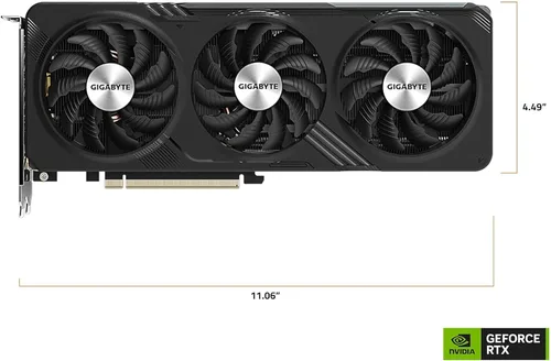 Miniatura 9 de GIGABYTE Tarjeta gráfica GeForce RTX 4060 Gaming OC 8G, 3 ventiladores WINDFORCE, 8 GB 128 bits GDDR6, tarjeta de video GV-N4060GAMING OC-8GD