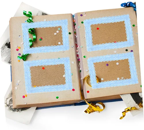 Miniatura 5 de 3 rollos de cintas de encaje de tela, cinta adhesiva decorativa Washi para manualidades, diario, álbumes de recortes, decoraciones de macramé