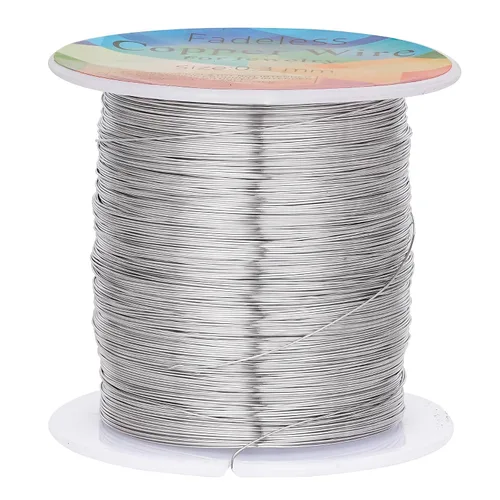 Miniatura 46 de Alambres de cobre resistentes al deslustre de 65.6 pies, alambre de cobre para electrocultura en jardinería, alambre de cobre de calibre 16, cables