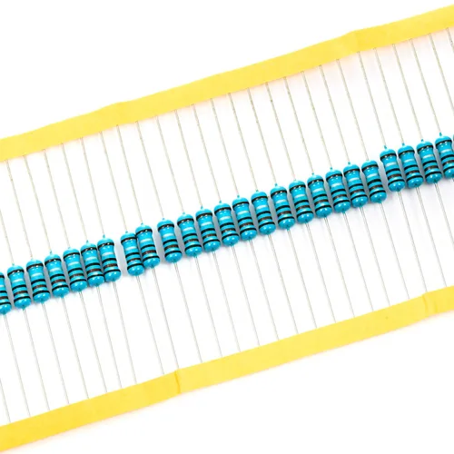 Miniatura 4 de Chanzon 50pcs 1W 0.1 Ohm Ohm 0r1 r1 Resistencia fija de película metálica 0.01 ±1% Tolerancia 0.1R MF Agujero pasante Resistencias limitantes