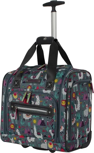 Miniatura 2 de Lily Bloom Designer - Maleta de viaje de 15 pulgadas, para viajes cortos, fin de semana, negocios, equipaje ligero, maleta de 2 ruedas giratorias