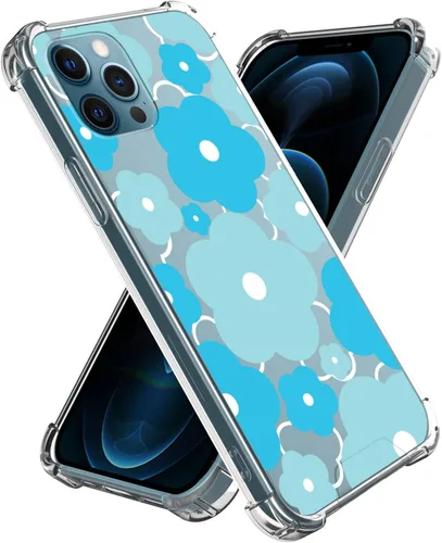 Miniatura 35 de Funda para iPhone 8 Plus y iPhone 7 Plus, linda funda Kawaii azul hibisco hawaiano floral estética floral para niñas preppy mujeres