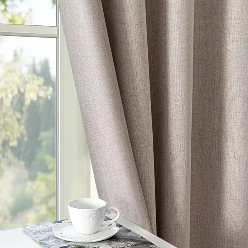 Miniatura 34 de Cortinas 100% opacas para sala de estar, juego de 2 paneles de 96 pulgadas, bloqueo de luz, pestaña trasera y bolsillo para barra, cortinas