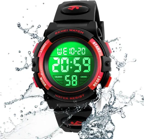 Miniatura 5 de Boys Watch Digital Sports Waterproof Outdoor Kids Watches Alarm Clock 1224 H Stopwatch Calendar 3-15 Year Old Boys Girls Wristwatch
