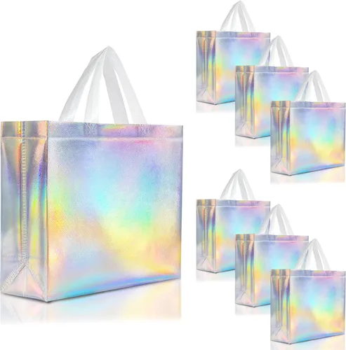 Miniatura 9 de Nush Nush - Bolsas de regalo reutilizables azul aguamarina a granel (azul aguamarina - Tamaño mediano - Juego de 30)