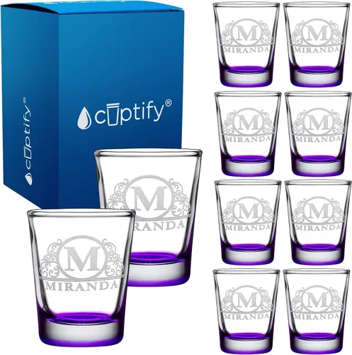 Miniatura 23 de Juego de 2 vasos de chupito personalizados para hombre, fondo azul, 2 onzas, grabados, regalo personalizado para cumpleaños, bodas, día del padre