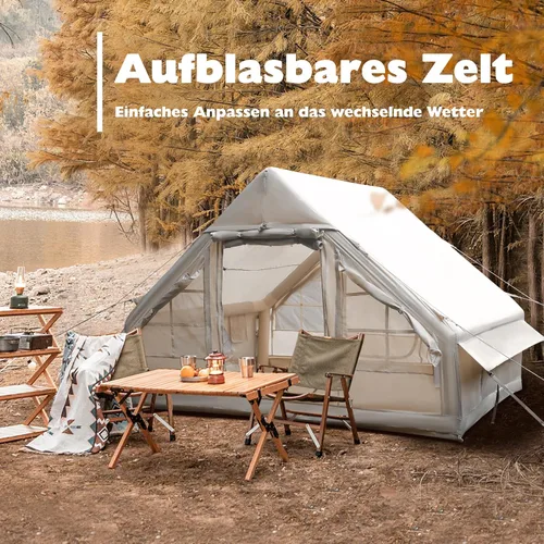 Miniatura 4 de Tienda de campaña inflable, glamping inflable para camping, 4 estaciones de agua y viento Oxford al aire libre inflable tienda de campaña