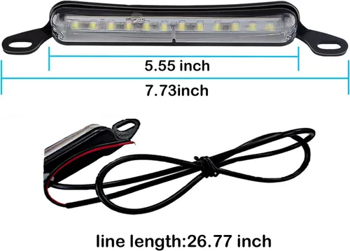 Miniatura 5 de ANKIA - Luz universal de 12 LED para matrícula, lámpara de marcha atrás, luces traseras para automóvil, remolque, UTV, ATV, camión, RV, barco