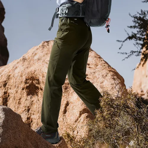 Miniatura 4 de MIER - Pantalón cargo para mujer, secado rápido, ligero, táctico, 6 bolsillos, elástico y resistente al agua