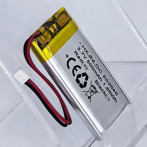 Miniatura 5 de DC 3.7V 500mAh 602040 Batería recargable de polímero de litio, adecuada para productos electrónicos de bricolaje 3.7-5V con reemplazo de batería