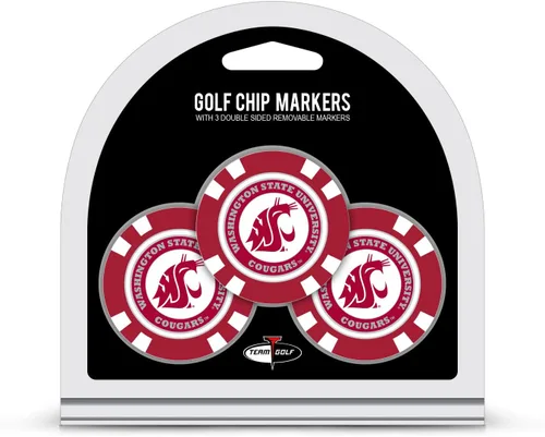 Miniatura 15 de Team Golf NCAA - Marcadores para pelotas de golf tamaño de ficha de póquer con marcadores de doble cara esmaltados más pequeños