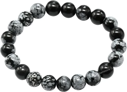 Miniatura 696 de Amazing Gemstone Pulsera de cristal para mujeres y hombres, pulsera de cristal curativo de protección, pulsera elástica con cuentas de piedras