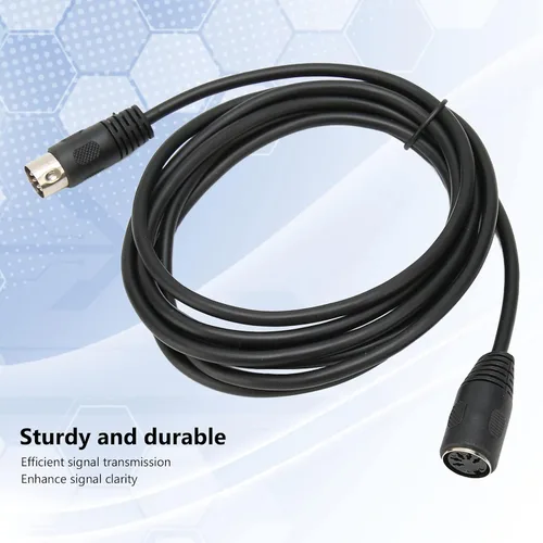 Miniatura 4 de Cable MIDI, cable de extensión MIDI DIN de 9.8 pies con conector DIN de 5 pines macho a hembra, cable de extensión MIDI DIN Cable adaptador de audio