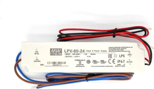 Miniatura 3 de LPV-60-12 Montaje en panel sellado Serie LPV AC-DC Fuente de alimentación de 12 voltios 5 amperios con controlador LED