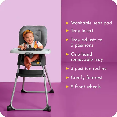 Miniatura 6 de Century Dine On - Silla alta 4 en 1 Crece con el niño, con 4 modos, modelo Metro