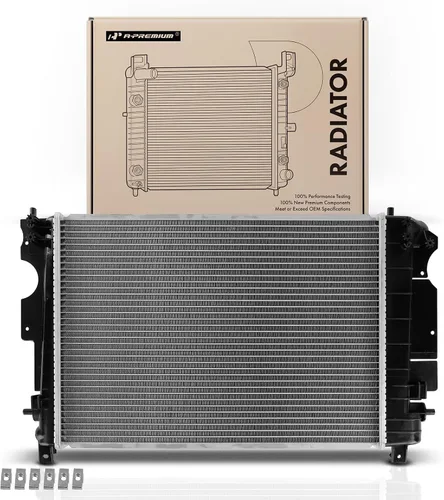 Miniatura 8 de A-Premium Radiador de refrigerante del motor con enfriador de aceite de transmisión compatible con Saab 9-3 1999-2002 900 1991-1998, repuesto #