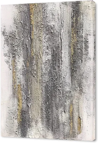 Miniatura 13 de Yihui Arts Arte abstracto de la pared del lienzo - Arte contemporáneo texturizado pintado a mano para la decoración moderna del hogar