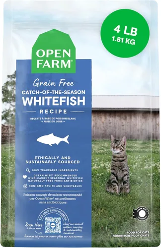 Miniatura 8 de Open Farm - Alimento seco para gatos sin granos de cordero criado en pasto, receta de cordero criado humanamente con superalimentos sin OMG y sin