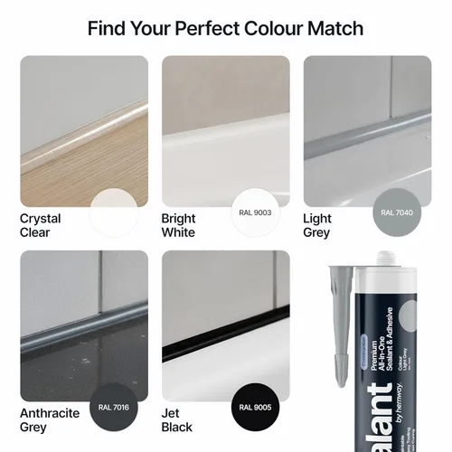 Miniatura 5 de Sellador de construcción gris claro y polímero híbrido adhesivo todo en uno Superior al sellador de silicona para baño Calafateo impermeable