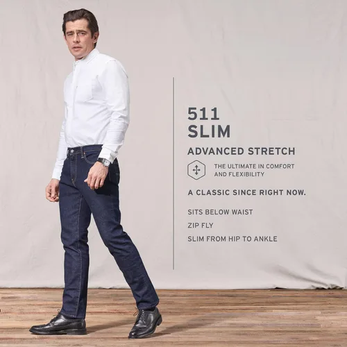 Miniatura 4 de Levis - Jeans 511 Slim Fit para hombre tallas regular grande y alta