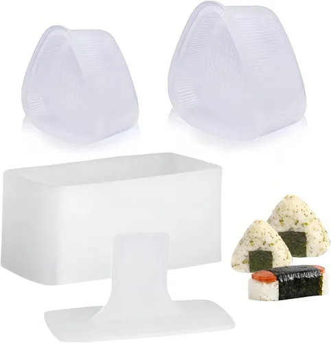 Molde Onigiri, prensa para hacer Musubi y 2 moldes de arroz triangulares, kit de musubi antiadherente, haz tu propio sushi en casa