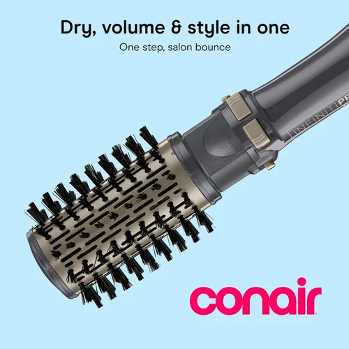 Miniatura 2 de Peine redondo rotador para el cabello Infiniti Pro Spin Air, con aire caliente, 2 pulgadas, color oscuro, de Conair, Estilizador rotativo, giro