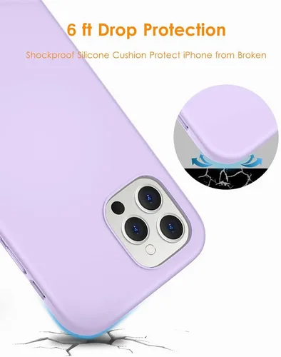 Miniatura 3 de DTTO Funda compatible con iPhone 12/12 Pro, a prueba de golpes, de silicona [serie Romance] [protección mejorada de cámara y pantalla] con cojín