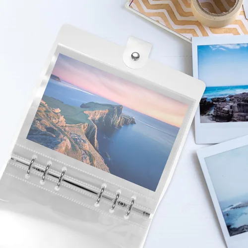 Miniatura 7 de NUOBESTY Álbum para fotos Álbum para fotos Álbum de fotos Libro portátil Soporte de fotos Álbumes de fotos Álbumes de fotos Álbum protector Álbum