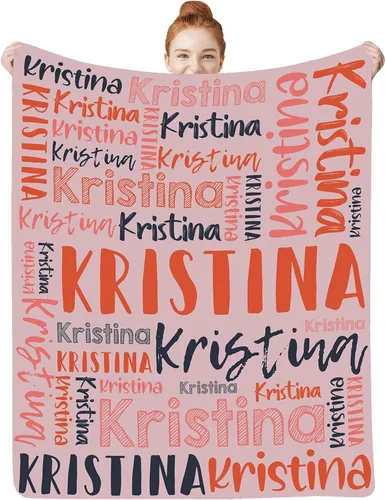 Miniatura 44 de Manta personalizada con nombre para bebés, niños y niñas, mantas de bebé personalizadas con nombre para adultos y niños, manta personalizada