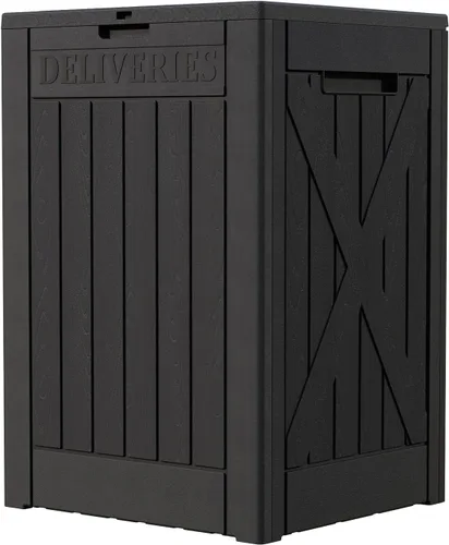 Miniatura 22 de Patiowell Caja de resina de 30 galones, caja de almacenamiento al aire libre para muebles de patio, entregas, suministros de piscina, impermeable