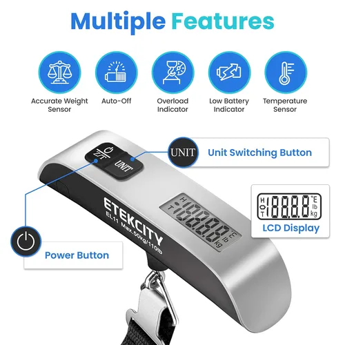 Miniatura 3 de Etekcity - Báscula digital de mano para equipaje