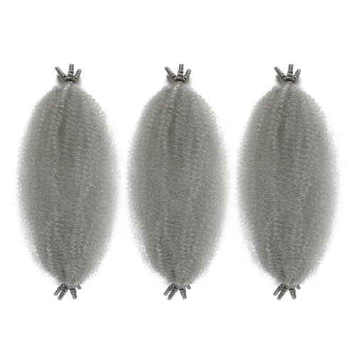 Miniatura 31 de Trenzas de pelo rizado anudadas a crochet estilo afro Marley, 12 pulgadas, pelo pre-separado y trenzado en resorte, trenzas de pelo afro rizado y 4#