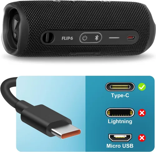 Miniatura 2 de Cargador USB para JBL Charge 4, Charge 5, JBL Flip 5, Flip 6, JBL Pulse 4, Pulse 5, Clip4, Clip5, JRPOP, Endurance Peak II, cable de cargador USB