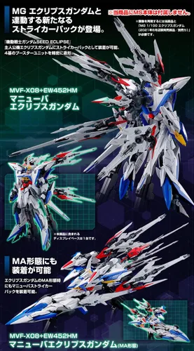 Miniatura 3 de BANDAI Spirits MG 1/100 Maneuver Striker Pack para Eclipse Gundam (cuerpo MS no incluido) [Importación de Japón]