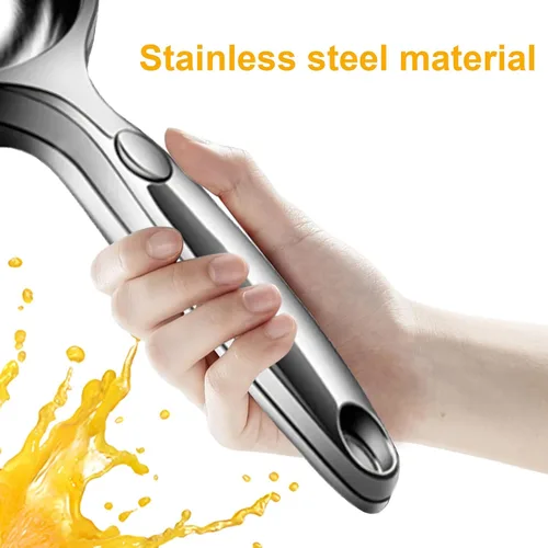 Miniatura 4 de Exprimidor de limón de mano, exprimidor de mano grande y resistente para limón, exprimidor de cítricos de metal, herramienta de barra exprimidora
