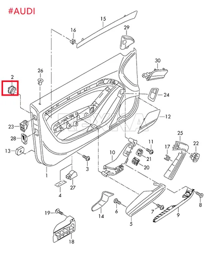 Miniatura 5 de Rexka 10 clips de retención para panel de moldura de puerta, 7L6-868-243, compatible con Audi Volkswagon Passat B7 A4 B8 Golf MK6 Golf 7 Touareg