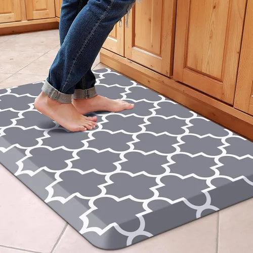 Miniatura 79 de WISELIFE - Tapete antifatiga para piso de 4/5 pulgadas, tapete de cocina antideslizante, impermeable, resistente, ergonómico, cómodo, duradero