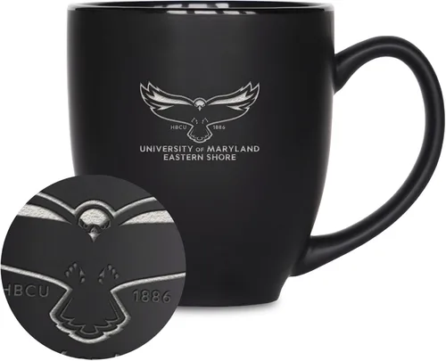 Miniatura 79 de Rico Industries - Taza de cerámica mate negra con grabado láser estándar de 15oz para NCAA (escuelas T & U) - Para bebidas calientes o frías