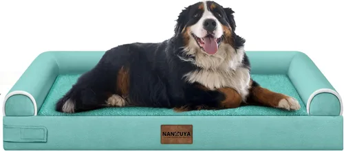 Miniatura 23 de Cama ortopédica lavable para perros medianos y grandes: cama con cojines de apoyo para perros medianos y grandes, cama impermeable de espuma tipo