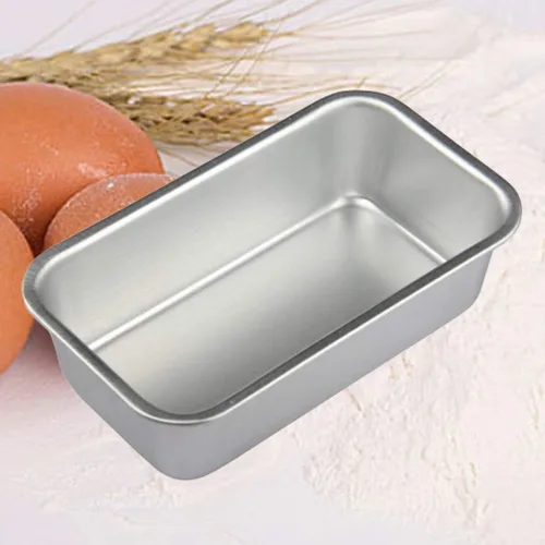 Miniatura 8 de Hemoton Molde de pan antiadherente rectangular de aleación de aluminio, 4 piezas, moldes para pan, tostadas, brownie, herramientas para hornear