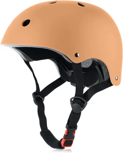 Miniatura 7 de Casco de monopatín para bicicleta, ligero, ajustable, multideporte, para ciclismo, patinaje, scooter, de 3 tallas para adultos, jóvenes y niños