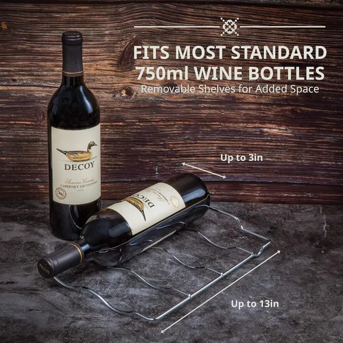 Miniatura 5 de Ivation Refrigerador de vino con compresor de 12 botellas con cerradura, refrigerador de bodega independiente grande, 41f-64f con control de Negro