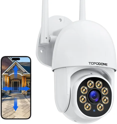 Miniatura 9 de Cámara de seguridad PTZ de 5 MP con seguimiento de movimiento al aire libre, reflector de vigilancia IP, cámara RTSP inalámbrica WiFi