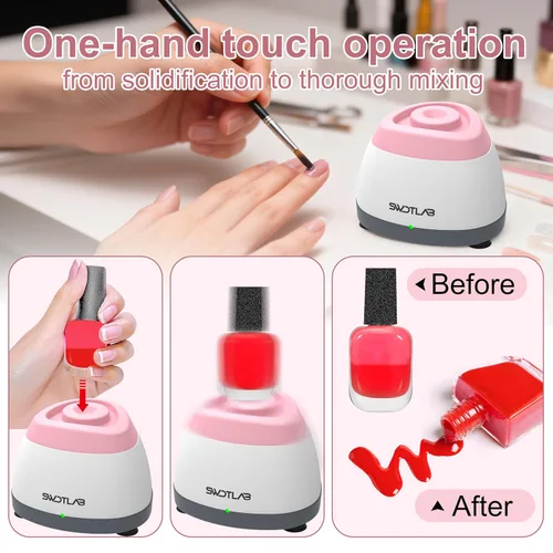 Miniatura 2 de Mezclador Vortex 3500rpm, Agitador de Esmalte de Uñas, Agitador de Pegamento y Mezclador de Pintura para Esmalte en Gel, Pinturas Acrílicas