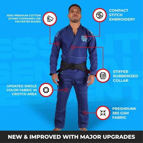 Miniatura 13 de Sanabul Essentials V.2 Ultra Light BJJ Jiu Jitsu Gi (ver guía especial de tallas)